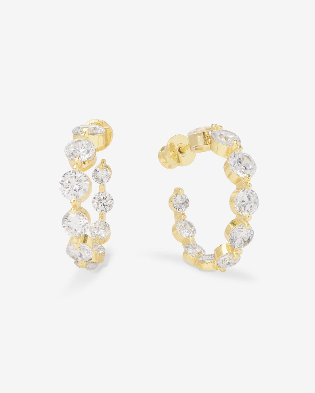 She's an Icon Hoops 1" - Gold|White Diamondettes