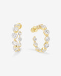 She's an Icon Hoops 1" - Gold|White Diamondettes