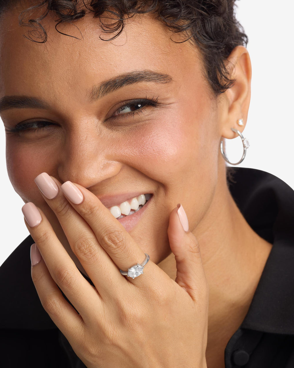 Point Ring She's on Point Ring - Silver|White Diamondettes – Melinda Maria Jewelry