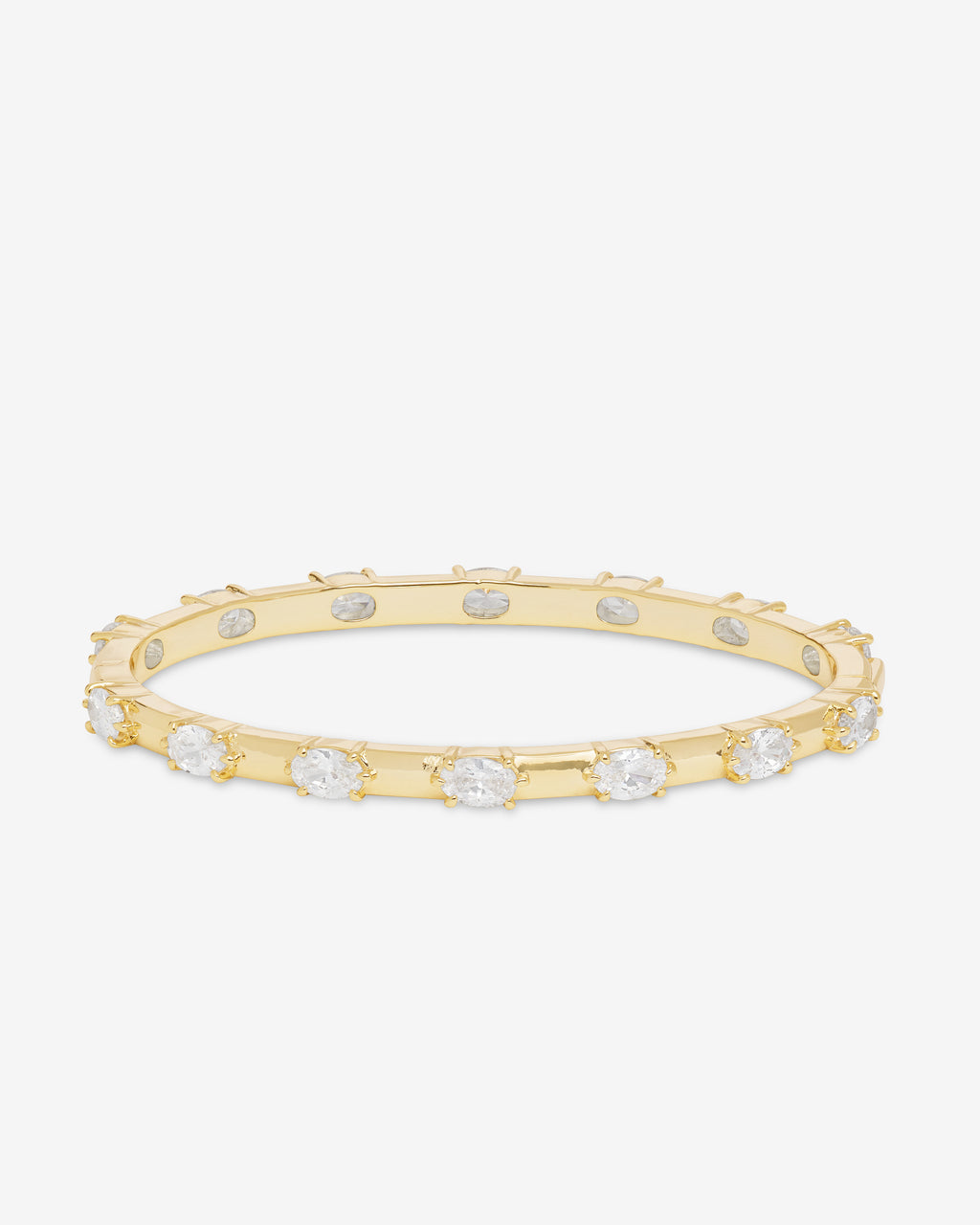 She's On Point Station Cuff - Gold|White Diamondettes