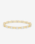 She's On Point Station Cuff - Gold|White Diamondettes