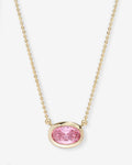 She's a Boss Pendant Necklace - Gold|Pink Diamondettes