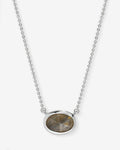 She's a Boss Pendant Necklace - Silver|Labradorite