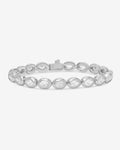 She's a Boss Tennis Bracelet 4mm - Silver|White Diamondettes