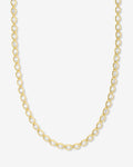 She's a Boss Tennis Necklace 4mm - Gold|White Diamondettes