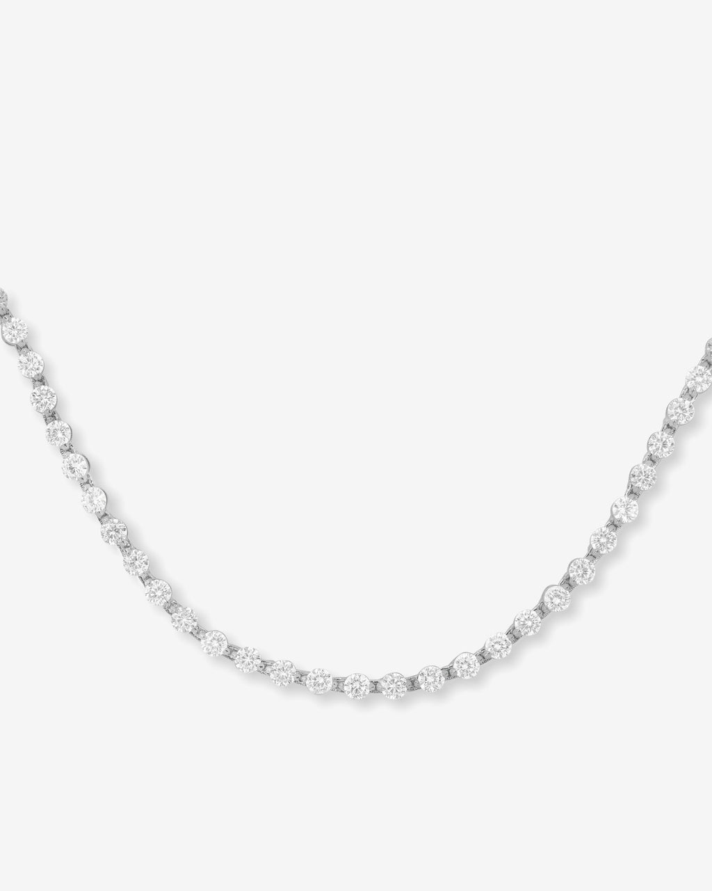 She's an Icon Tennis Choker 4mm - Silver|White Diamondettes