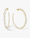 She's an Icon Hoops 2" - Gold|White Diamondettes