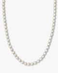 She's an Icon Tennis Necklace 6mm - Gold|White Diamondettes