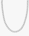 She's an Icon Mama Tennis Necklace - Silver|White Diamondettes