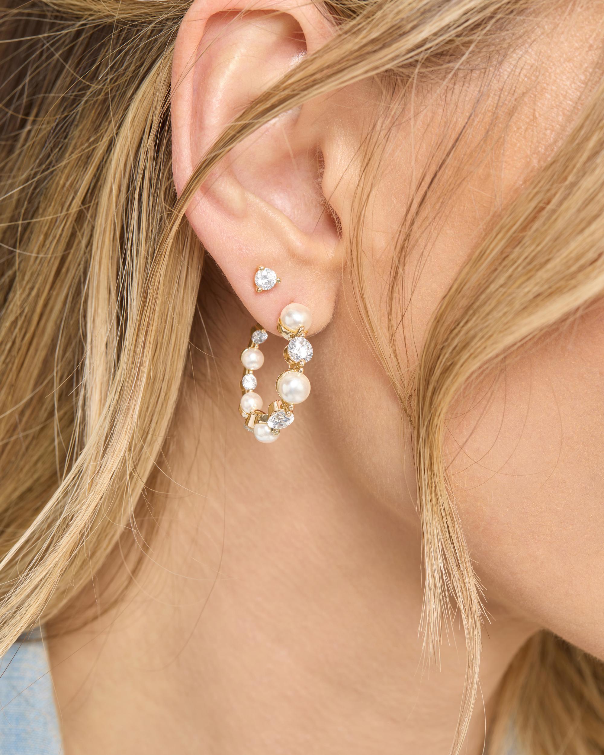 She's an Icon Pearl Hoops 1