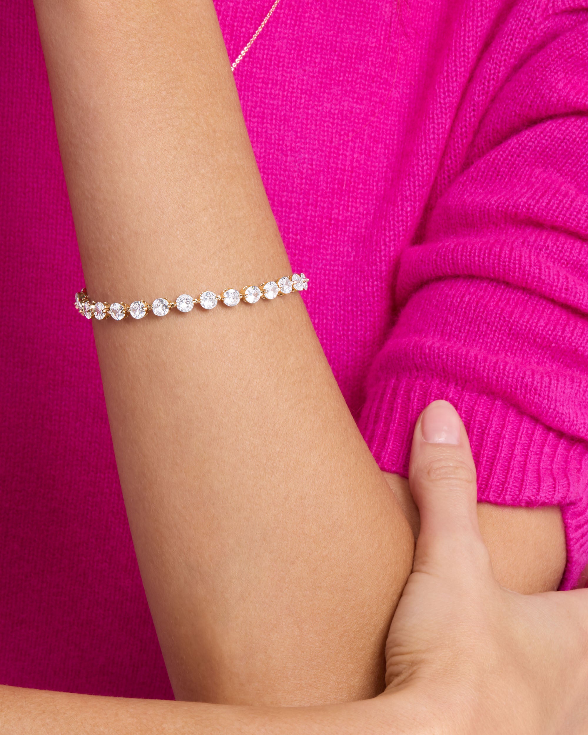 She's an Icon Tennis Bracelet 5mm - Silver|White Diamondettes