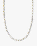 She's an Icon Tennis Necklace 4mm - Gold|White Diamondettes