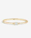 She's on Point Cuff - Gold|White Diamondettes