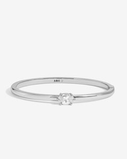 She's on Point Cuff - Silver|White Diamondettes
