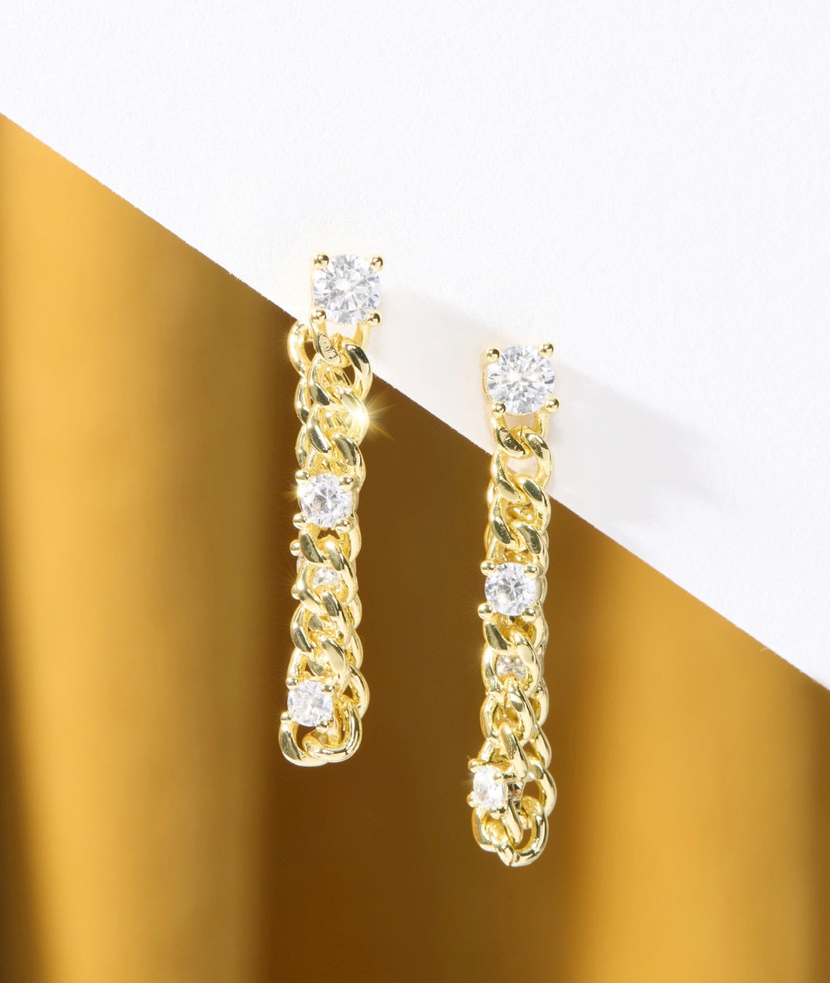 NEW Julian Triple Diamond Soft Hoops