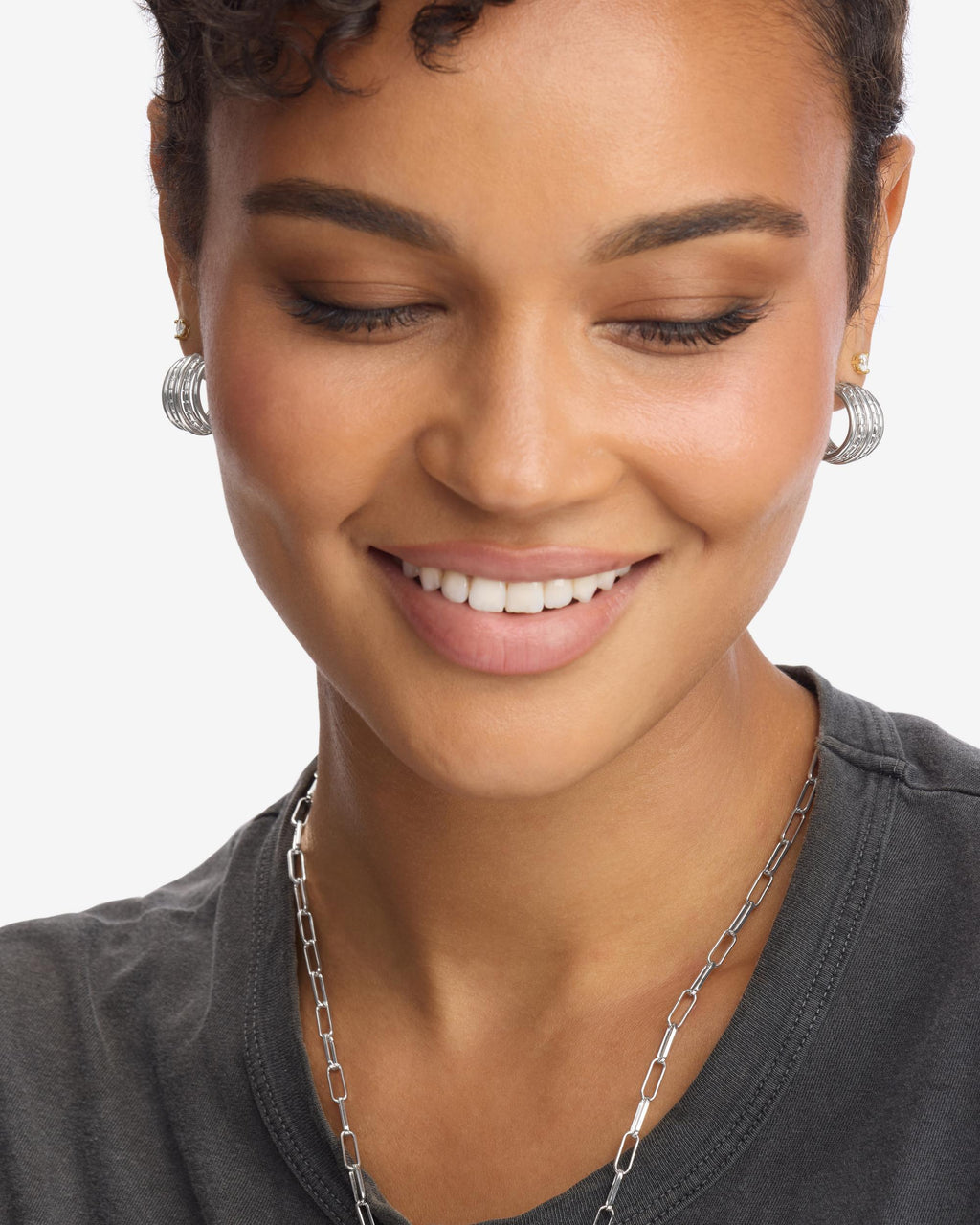 Talon 5 Row Hoops - Silver