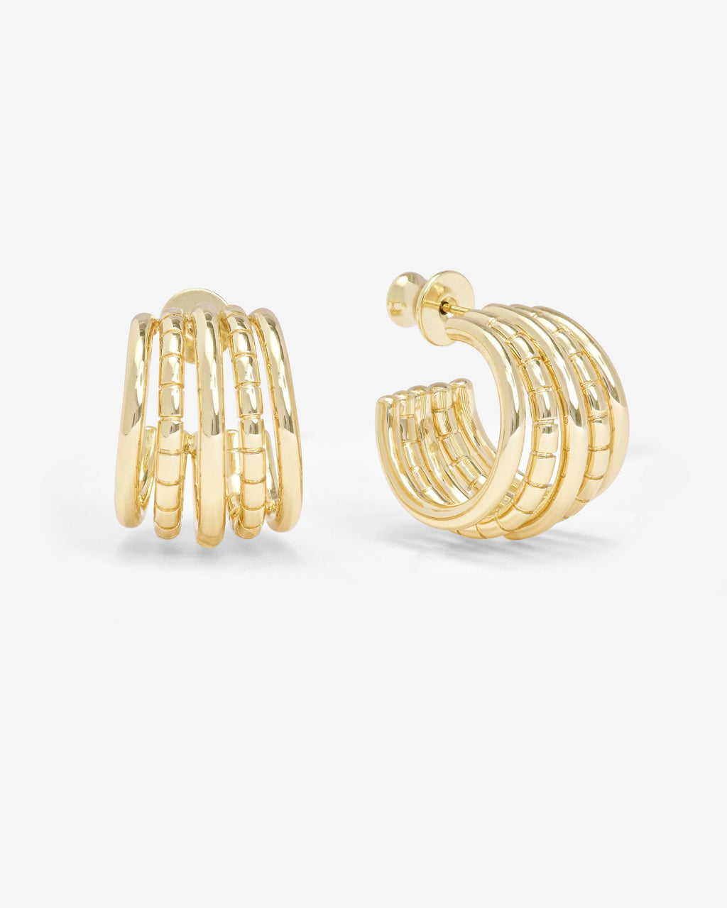 Talon 5 Row Hoops - Gold