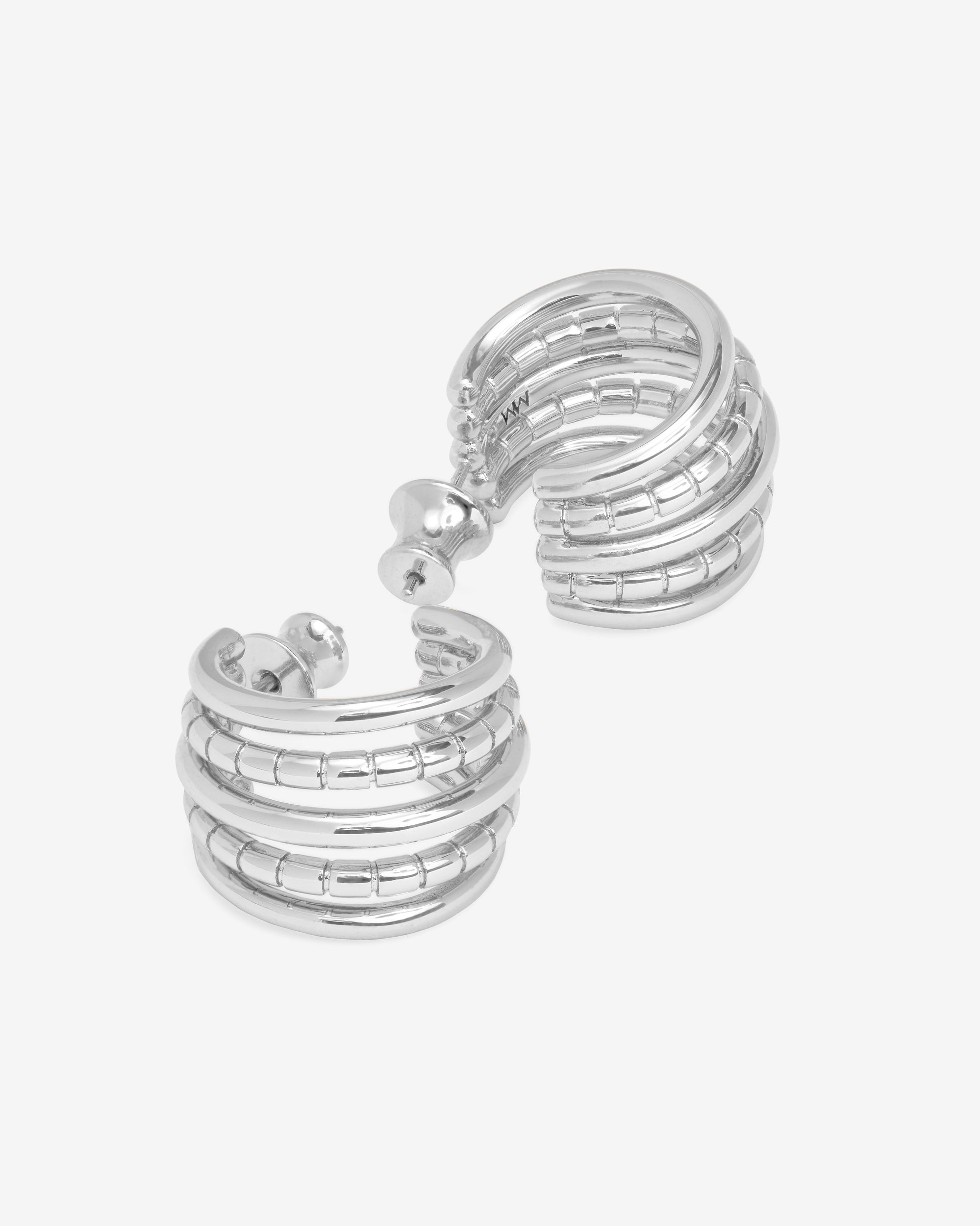 Talon 5 Row Hoops - Silver