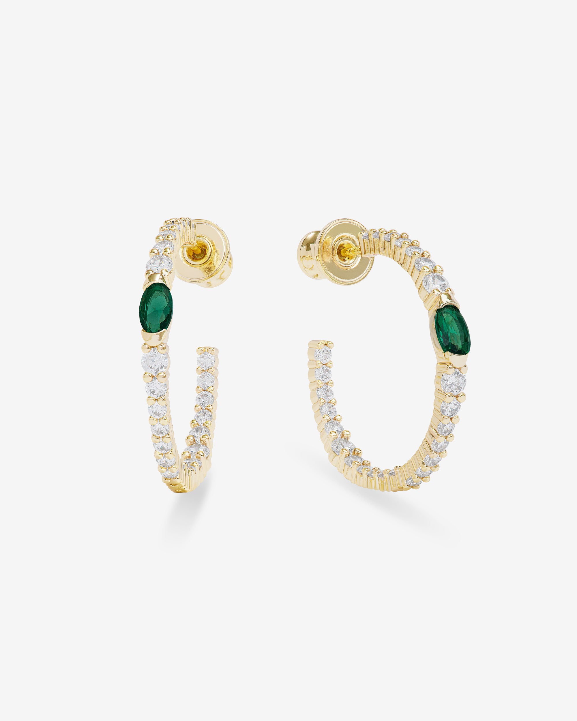 The Maven Hoops 1" - Gold|Emerald