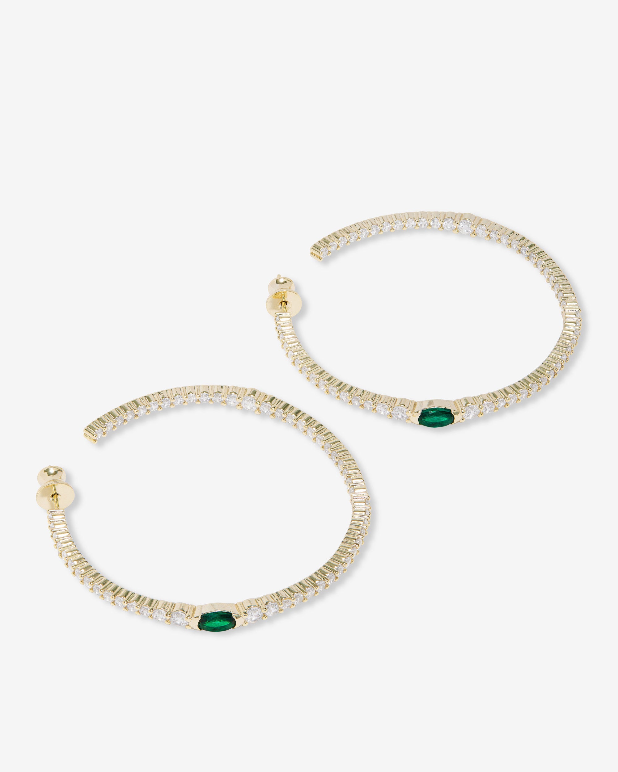 The Maven Hoops 2" - Gold|Emerald