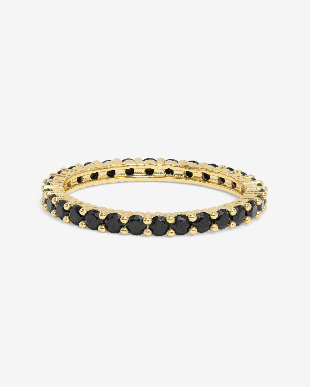 Heiress Ring 2mm - Gold|Black Diamondettes