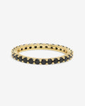 Heiress Ring 2mm - Gold|Black Diamondettes