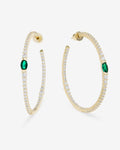 The Maven Hoops 2" - Gold|Emerald