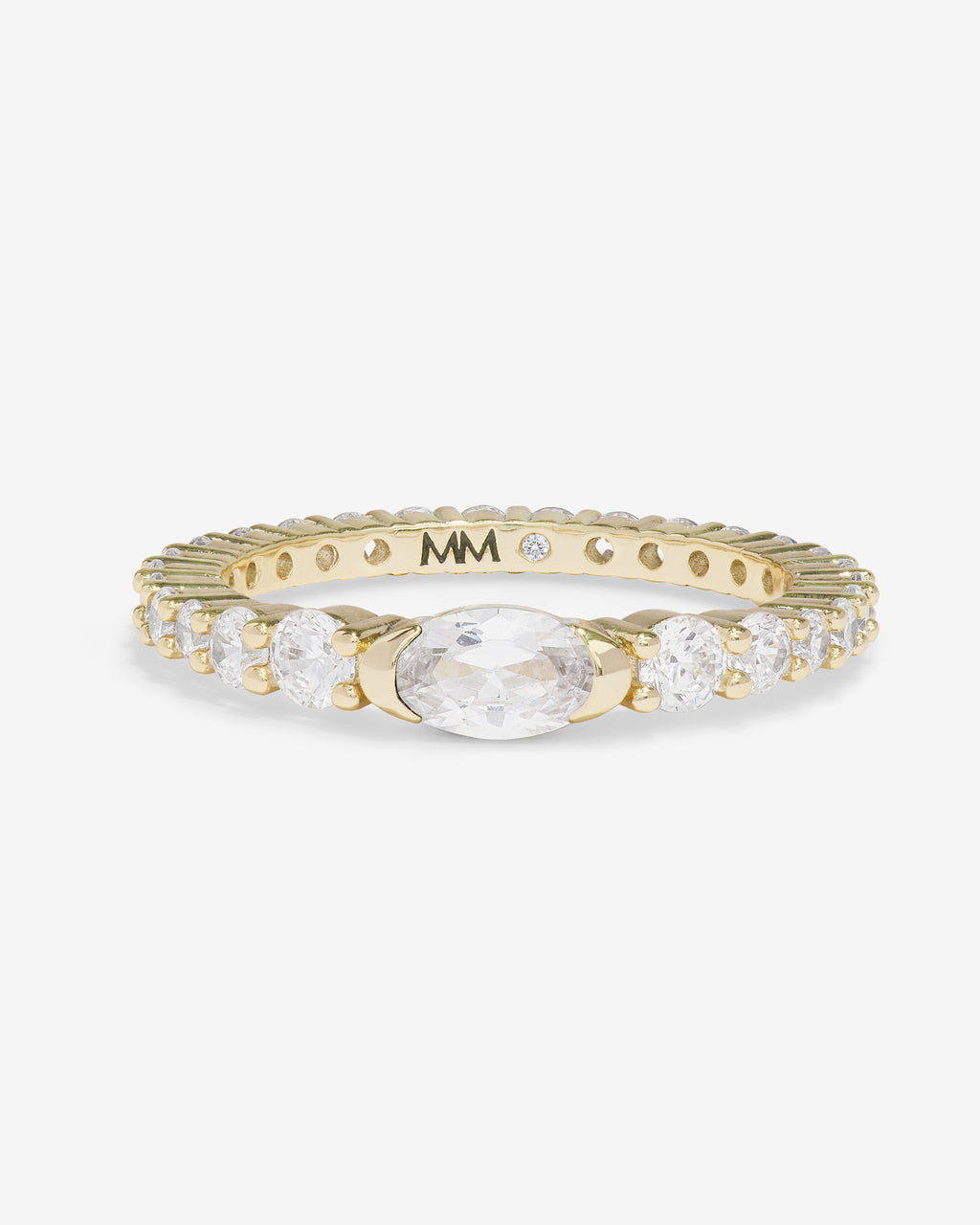 The Maven Ring - Gold|White Diamondettes