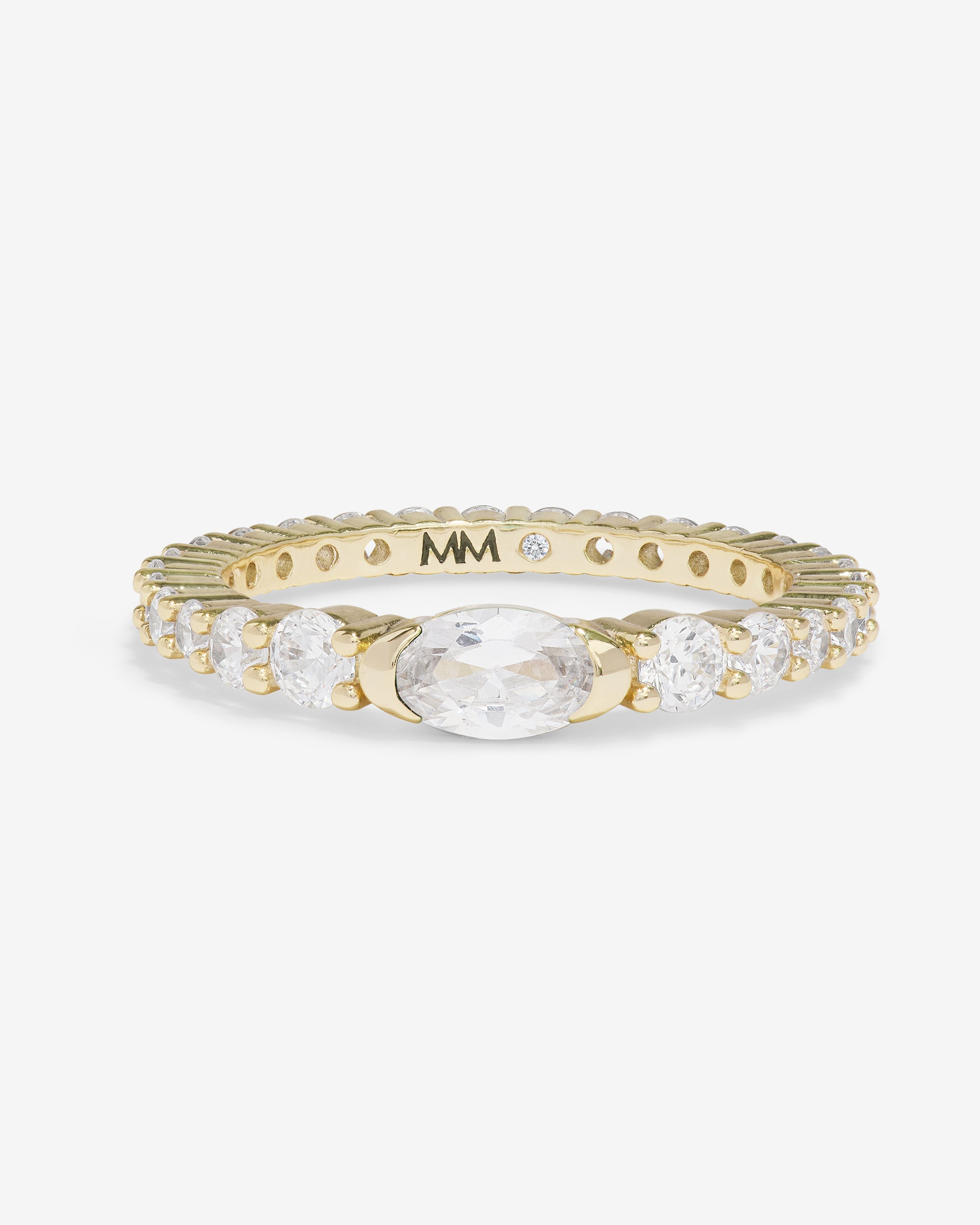 The Maven Ring - Gold|White Diamondettes