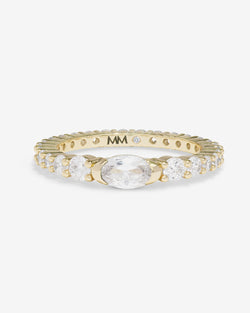 The Maven Ring - Gold|White Diamondettes