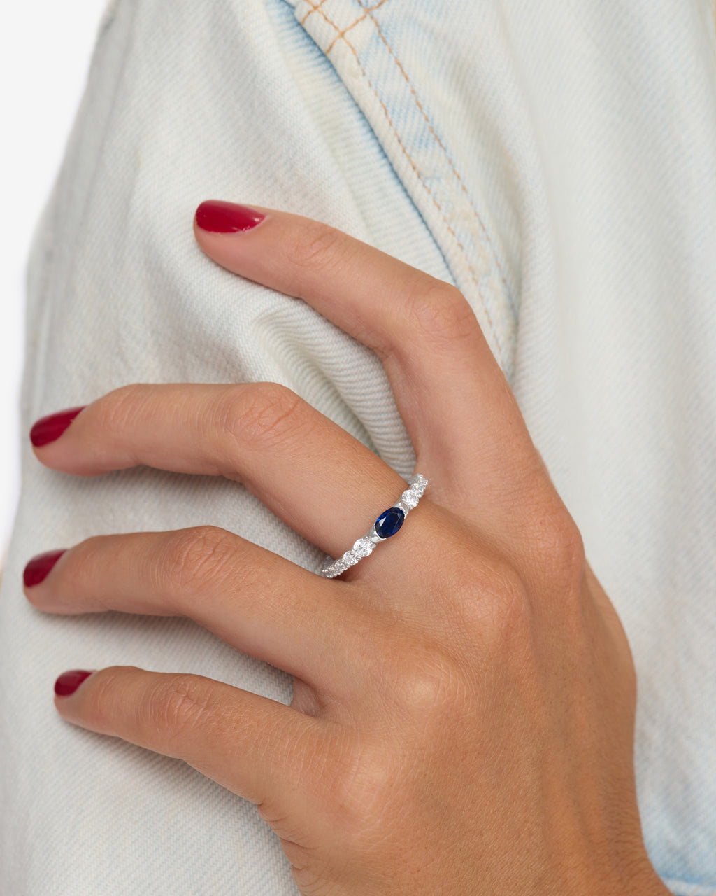 The Maven Ring - Silver|Blue Sapphire