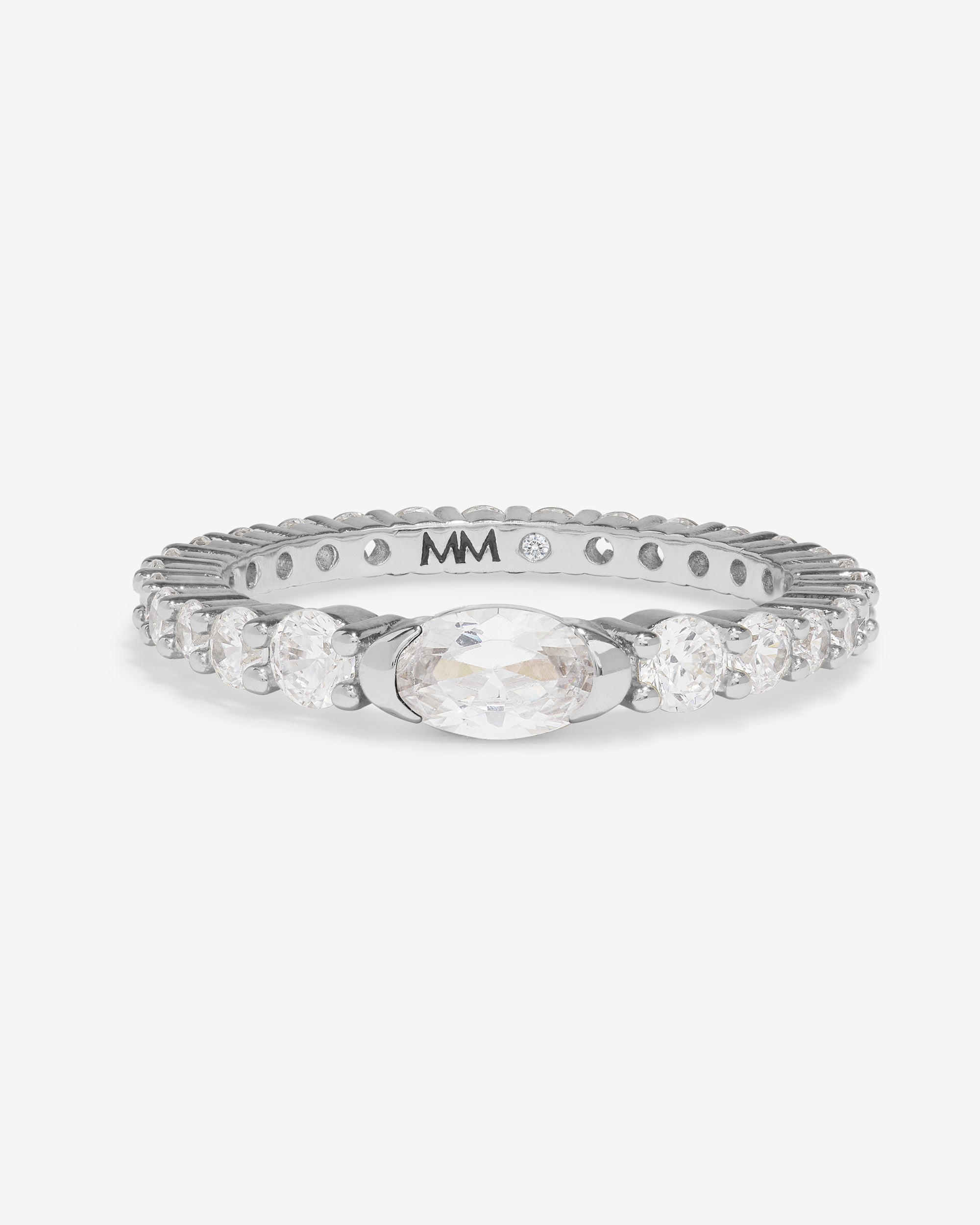 The Maven Ring - Silver|White Diamondettes