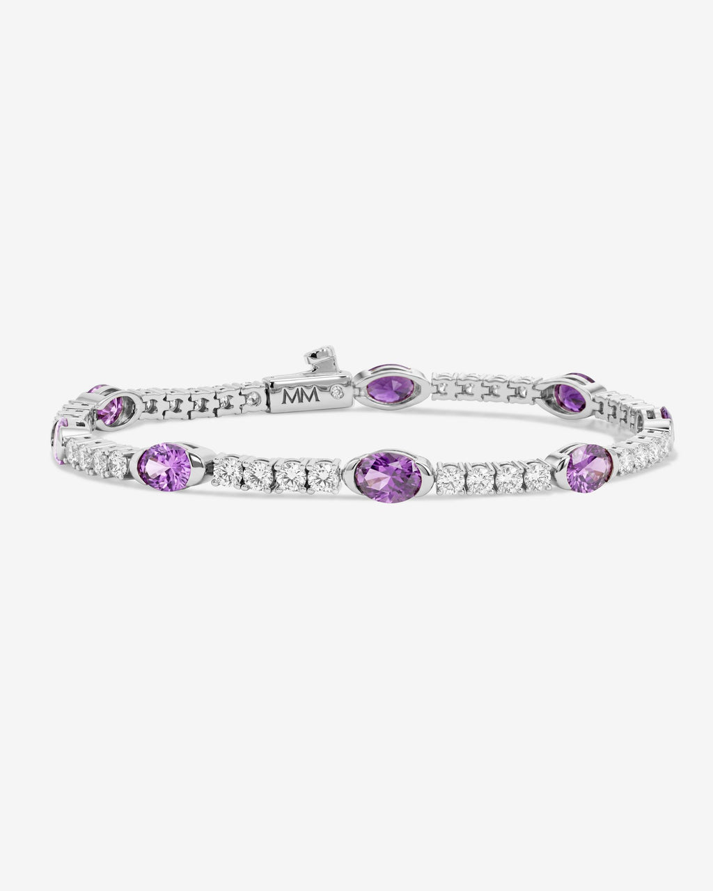 The Maven Tennis Bracelet 3mm - Silver|Lavender Amethyst