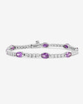 The Maven Tennis Bracelet 3mm - Silver|Lavender Amethyst