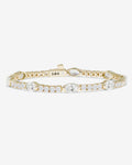 The Maven Tennis Bracelet 3mm - Gold|White Diamondettes