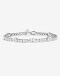 The Maven Tennis Bracelet 3mm - Silver|White Diamondettes