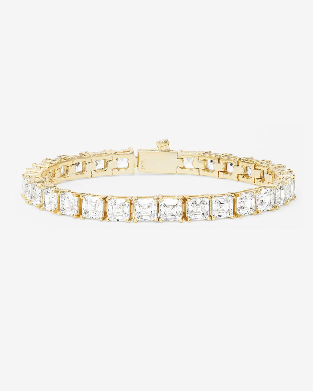 The Queen's Tennis Bracelet 5mm | Gold Simulated Diamond – Melinda