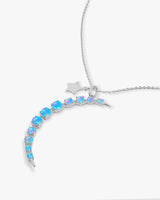 "What Dreams are Made of" Necklace - Silver|Blue Opal