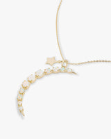 "What Dreams are Made of" Necklace - Gold|White Opal