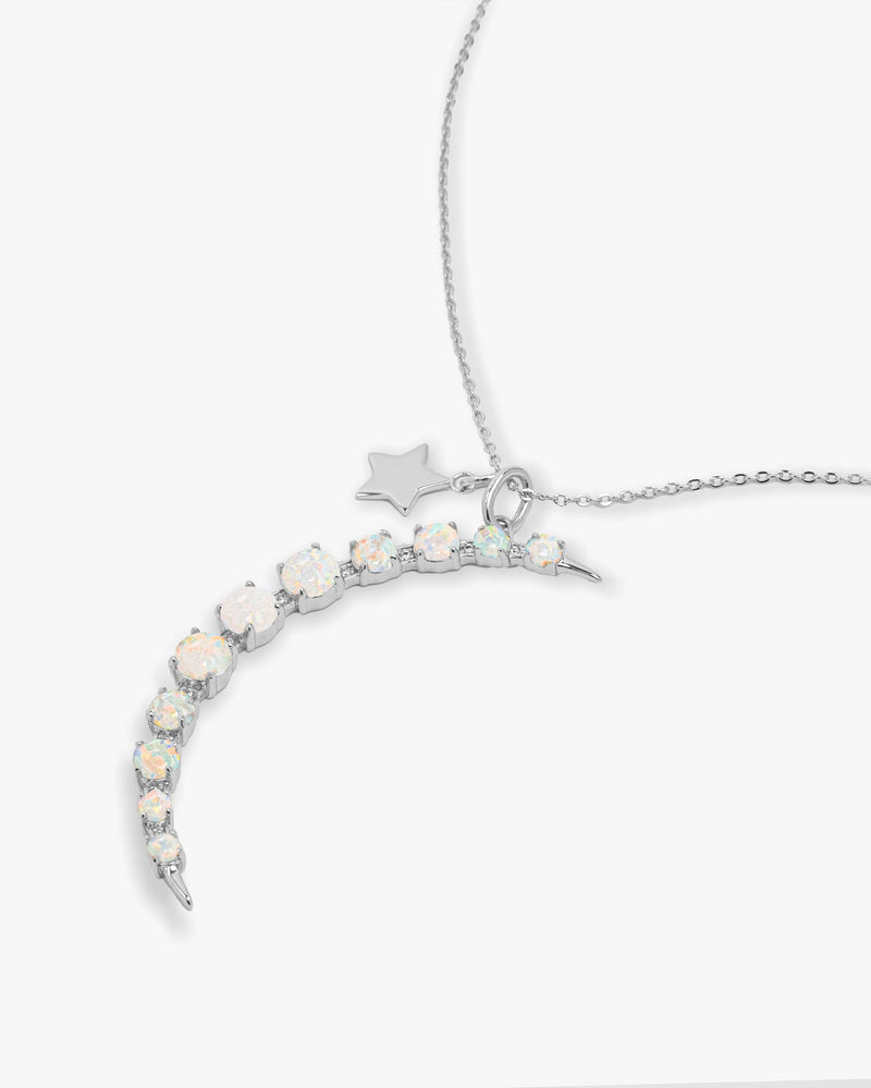 What Dreams are Made of Necklace - Silver|White Opal