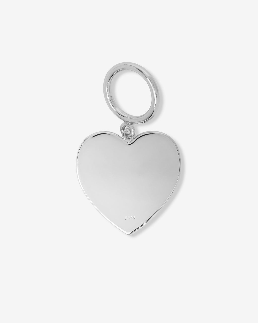 XL Heart Engravable Dog Tag - Silver