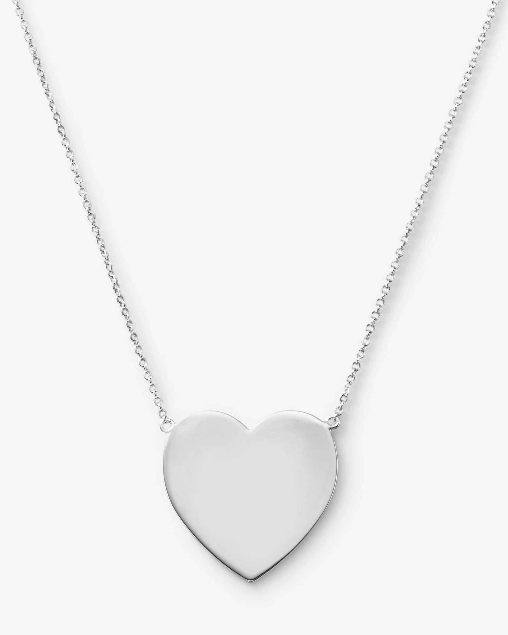 XL You Have My Heart Necklace - Silver