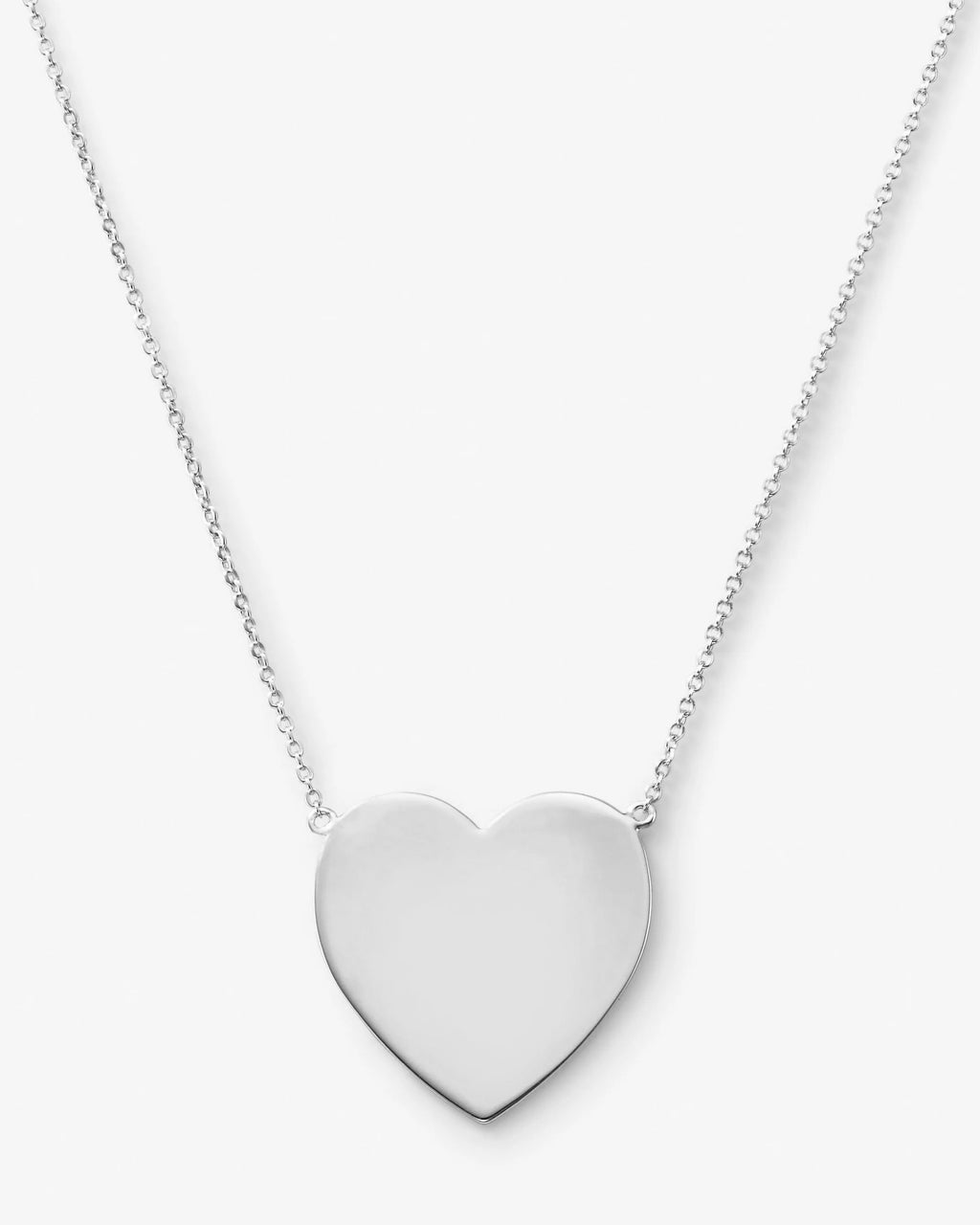 XL You Have My Heart Silver Necklace | Bold Statement – Melinda