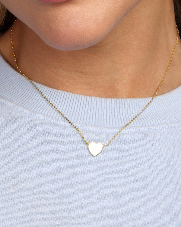 "You Have My Baby Heart" Necklace - Gold