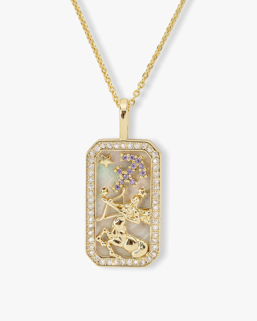 Zodiac Amulet Necklace - Gold