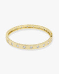 Ashley Hinge Cuff - Gold|White Diamondettes