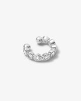 Baroness Ear Cuff - Silver|White Diamondettes