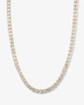 Baby Duchess Tennis Necklace - Gold|White Diamondettes