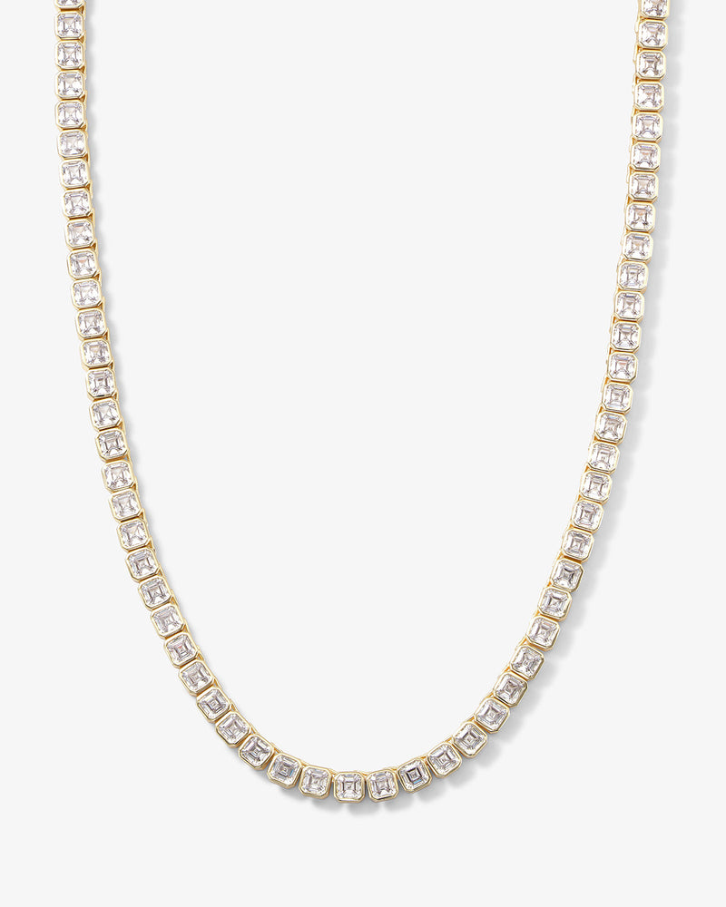 Baby Duchess Tennis Necklace - Gold|White Diamondettes