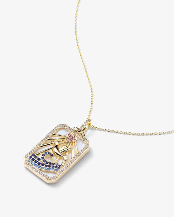 Inner Peace Amulet Necklace - Gold